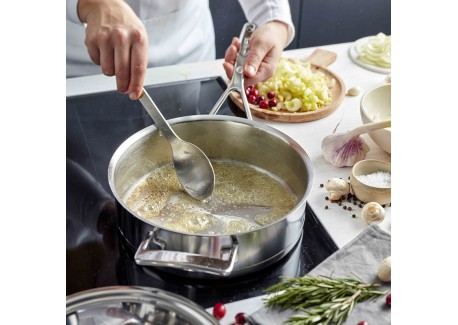 Silver 7 Sauteuse Basse Inox 28 cm 4,75 L avec Couvercle