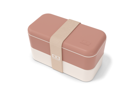 Original Bento LunchBox Rose Moka Recycled Made in France 1 L