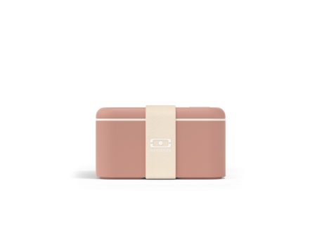 Square Bento LunchBox Rose Moka Made in France 1,7 L