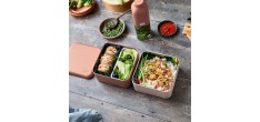 Square Bento LunchBox Moka Made in France 1,7 L