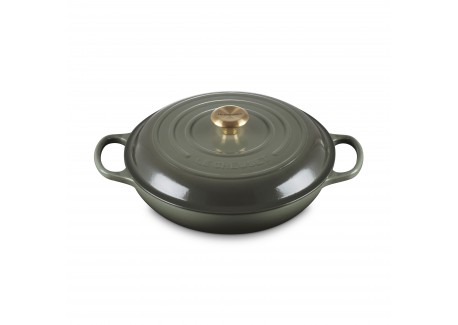 Cocotte Campagnard en Fonte 3,5 L Vert Thym (30 cm)