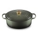 Cocotte Fonte Signature Ovale 6,3 L Vert Thym (31 cm)