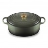 Zie dia Signature Ovale Gietijzeren Stoofpot 6,3 L Tijm Groen  (31 cm)