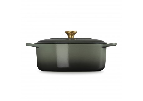 Signature Ovale Gietijzeren Stoofpot 6,3 L Tijm Groen  (31 cm)
