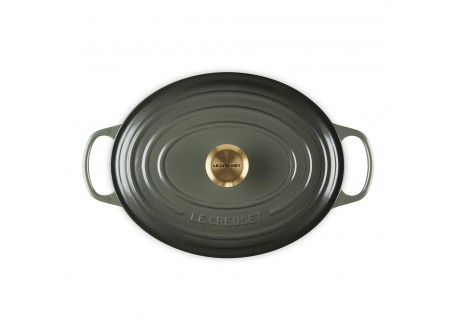 Cocotte Fonte Signature Ovale 6,3 L Vert Thym (31 cm)