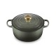 Cocotte Fonte Signature Ronde 4,2 L Vert Thym (24 cm)