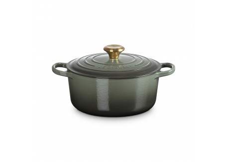 Signature Ronde Gietijzeren Stoofpot 4,2 L Tijm Groen (24 cm)