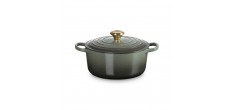 Cocotte Fonte Signature Ronde 4,2 L Vert Thym (24 cm)