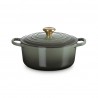 Voir la slide Cocotte Fonte Signature Ronde 4,2 L Vert Thym (24 cm)