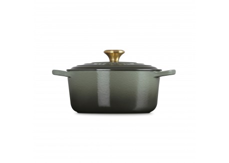 Cocotte Fonte Signature Ronde 4,2 L Vert Thym (24 cm)