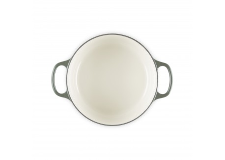 Cocotte Fonte Signature Ronde 4,2 L Vert Thym (24 cm)