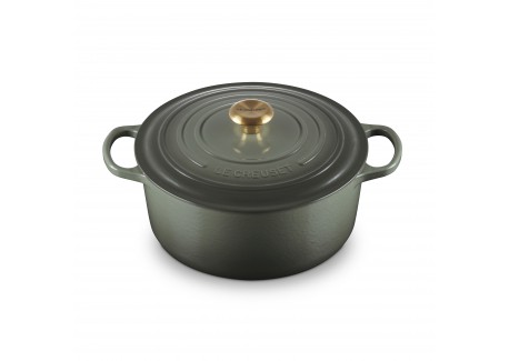 Cocotte Fonte Signature Ronde 6,7 L Vert Thym (28 cm)