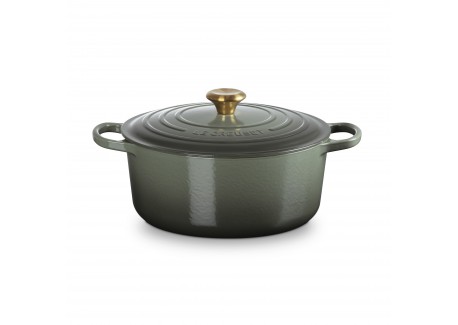 Cocotte Fonte Signature Ronde 6,7 L Vert Thym (28 cm)