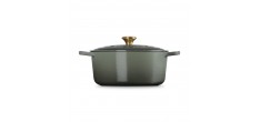 Cocotte Fonte Signature Ronde 6,7 L Vert Thym (28 cm)