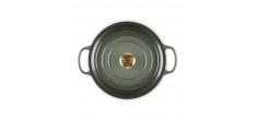 Signature Ronde Gietijzeren Braadpan 6,7 L Tijm Groen  (28 cm)