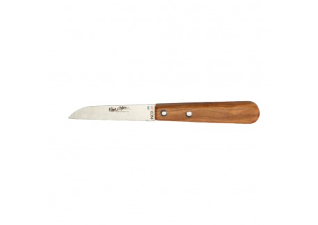 RVS Groentemes Olijfhouten Heft 9 cm