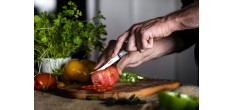 Couteau à Tomate Inox Manche Bois d'Olivier 