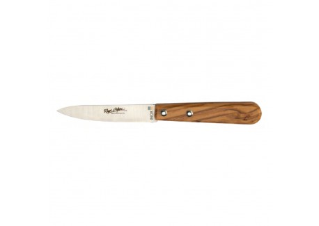 Coffret Couteaux et Eplucheur 3 pcs Inox Manche en Bois Olivier