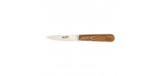 Coffret Couteaux et Eplucheur 3 pcs Inox Manche en Bois Olivier