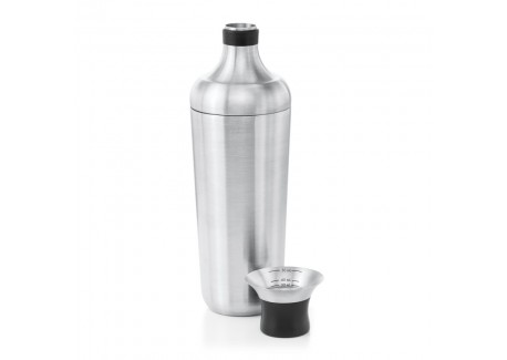 SteeL Shaker Cocktail Inox 700 ml + Bouchon Doseur Gradué
