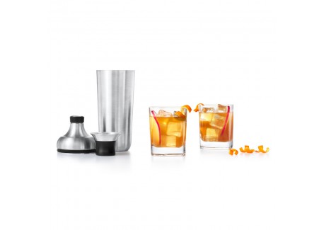 SteeL Shaker Cocktail Inox 700 ml + Bouchon Doseur Gradué