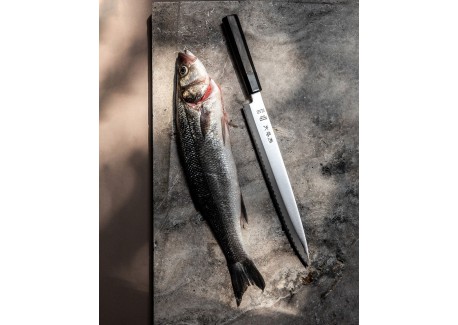 Wasabi Black Yanagiba Sushi/Sashimi Mes 24cm
