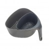 Zie dia Nest Colander Vergiet Driehoek 2 dlg Antracietgrijs