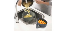 Nest Colander Vergiet Driehoek 2 dlg Antracietgrijs