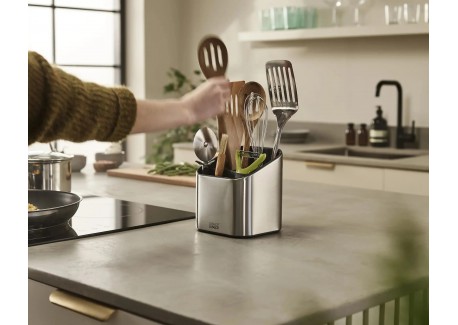 Surface Pot à Ustensiles 3 Compartiments en Inox