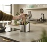 Zie dia Surface RVS Keukenhulp Organiser met 3 Compartimenten