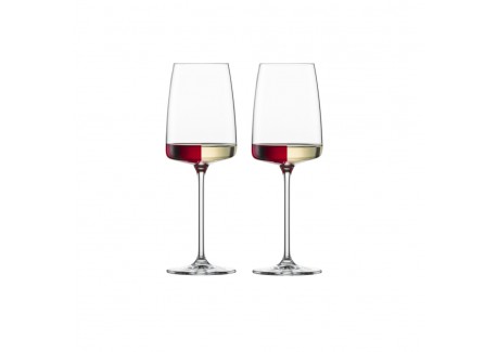Vivid Senses (Sensa) Licht Wit/Rood Wijnglas 2(2 stk)