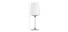 Vivid Senses (Sensa) Licht Wit/Rood Wijnglas 2(2 stk)