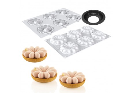 Tarte Ring Kit + 3D Bloom Mold 80 mm 6x45 ml