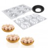 Zie dia Tarte Ring Kit + 3D Bloom Mold 80 mm 6x45 ml
