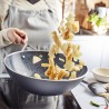 Zie dia Alu Pro 5 Ceraforce keramik Wok met Antiaanbaklaag 30 cm