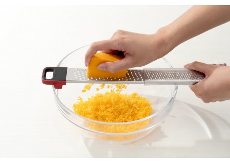 Double Râpe Fine/Large en Inox 36,5 cm