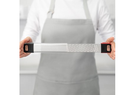 Double Râpe Fine/Large en Inox 36,5 cm