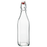 Zie dia Swing Glazen Vierkante Fles met Beugelsluiting 1 L