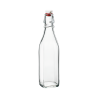 Zie dia Swing Glazen Vierkante Fles met Beugelsluiting 0,5 L