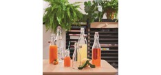 Swing Glazen Vierkante Fles met Beugelsluiting 0,5 L