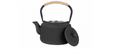 Théière Fonte avec Filtre Noir Mat 1,5 L
