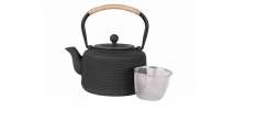 Théière Fonte avec Filtre Noir Mat 1,5 L