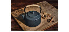 Théière Fonte avec Filtre Noir Mat 1,5 L