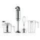 3 in 1 Multifunctionele Staafmixer Chroom RVS