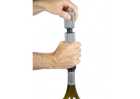 Line Preserve Duo Handmatige Wijn- en Champagnepomp 20 cm Carbone