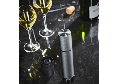Line Preserve Duo Pompe à Vin et Champagne Manuelle 20 cm Carbone