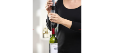 Line Preserve Duo Pompe à Vin et Champagne Manuelle 20 cm Carbone