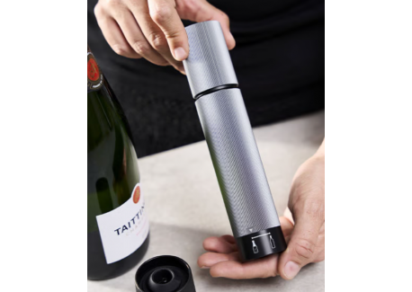 Line Preserve Duo Pompe à Vin et Champagne Manuelle 20 cm Carbone