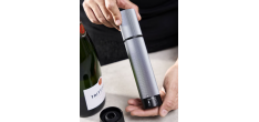Line Preserve Duo Pompe à Vin et Champagne Manuelle 20 cm Carbone