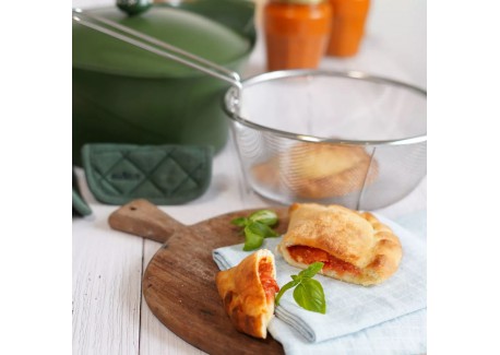 RVS pasta-/frituurmand voor de Incroyable Casserole 28 cm